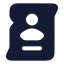 Wanted icon with solid rounded style