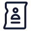 Wanted icon with stroke standard style