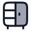 Wardrobe icon with duotone rounded style