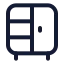 Wardrobe icon with stroke standard style