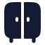 Wardrobe icon with solid rounded style