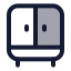 Wardrobe icon with duotone standard style