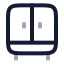 Wardrobe icon with twotone rounded style