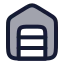 Warehouse icon with duotone rounded style