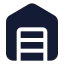 Warehouse icon with solid standard style