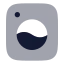 Washingmachine icon with bulk rounded style