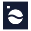 Washingmachine icon with solid sharp style