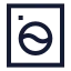 Washingmachine icon with stroke sharp style