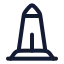 Washingtonmonument icon with stroke rounded style
