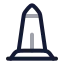 Washingtonmonument icon with twotone rounded style