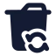 Wasterestore icon with solid standard style