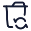 Wasterestore icon with stroke standard style