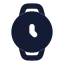 Watch icon with solid rounded style