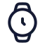Watch icon with stroke rounded style