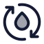 Waterenergy icon with duotone standard style