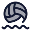 Waterpolo icon with duotone rounded style