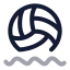 Waterpolo icon with twotone rounded style