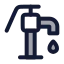 Waterpump icon with duotone rounded style