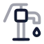 Waterpump icon with twotone rounded style