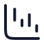 Waterfalldown icon with stroke rounded style