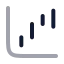Waterfallup icon with duotone rounded style