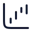 Waterfallup icon with stroke rounded style