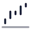 Waterfallup icon with duotone rounded style
