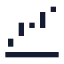 Waterfallup icon with solid sharp style