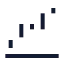 Waterfallup icon with stroke sharp style