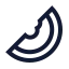 Watermelon icon with stroke sharp style