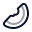 Watermelon icon with twotone rounded style