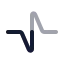 Wavetriangle icon with twotone rounded style