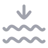 Waves Arrow Down icon preview