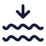 Waves Arrow Down icon preview