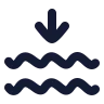 Waves Arrow Down icon preview