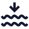 Waves Arrow Down icon preview