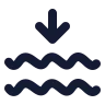 Waves Arrow Down icon preview