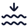 Waves Arrow Down icon preview