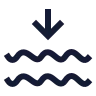 Waves Arrow Down icon preview