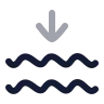 Waves Arrow Down icon preview