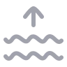 Waves Arrow Up icon preview