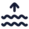 Waves Arrow Up icon preview