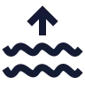 Waves Arrow Up icon preview
