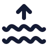 Waves Arrow Up icon preview