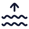 Waves Arrow Up icon preview