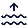 Waves Arrow Up icon preview