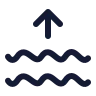 Waves Arrow Up icon preview