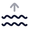 Waves Arrow Up icon preview