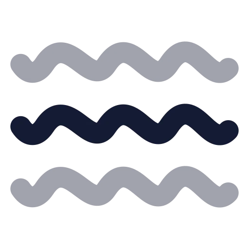 Waves Icon in Bulk Rounded style