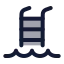 Wavesladder icon with duotone rounded style